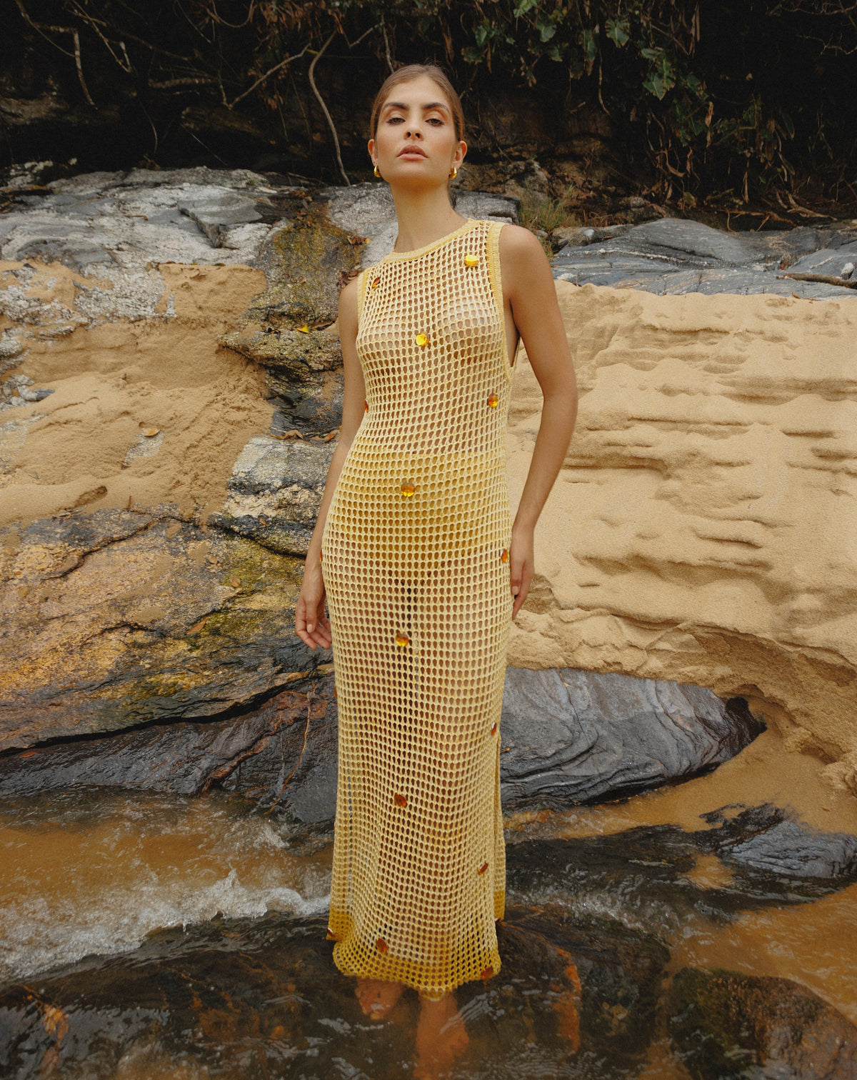 vestido longo sirena