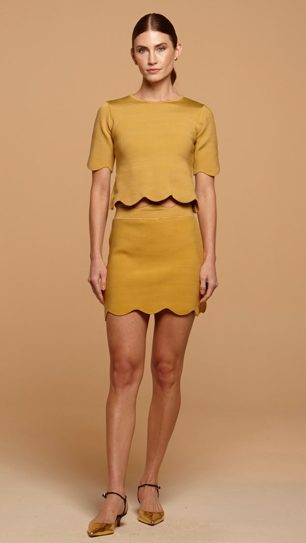 blusa manga tulipe