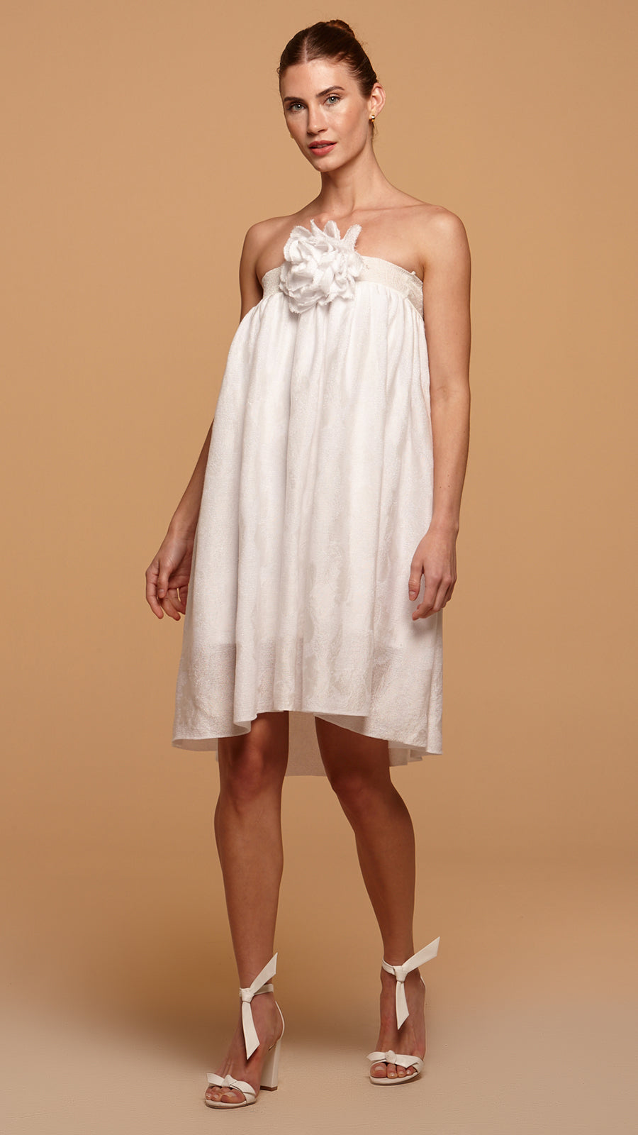 Vestido curto lurex