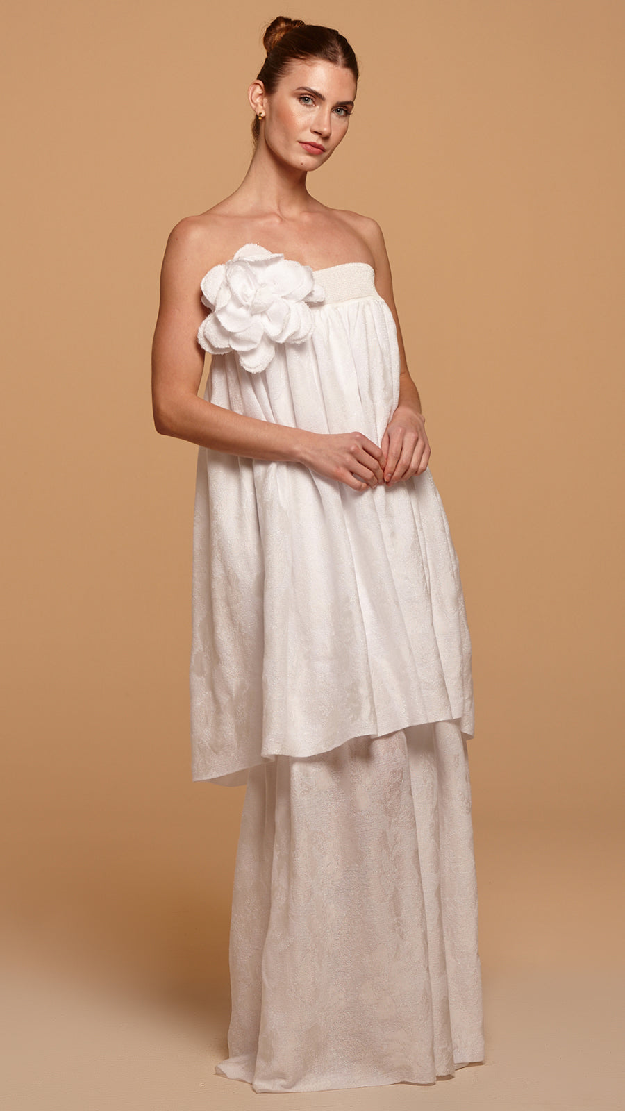 vestido longo duplo jasmin off